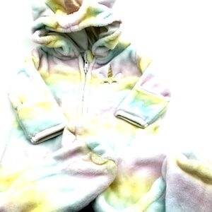 Penelope Mack Baby Snow Suit Size 12m Girls Winter Unicorn Multicolor Footed
